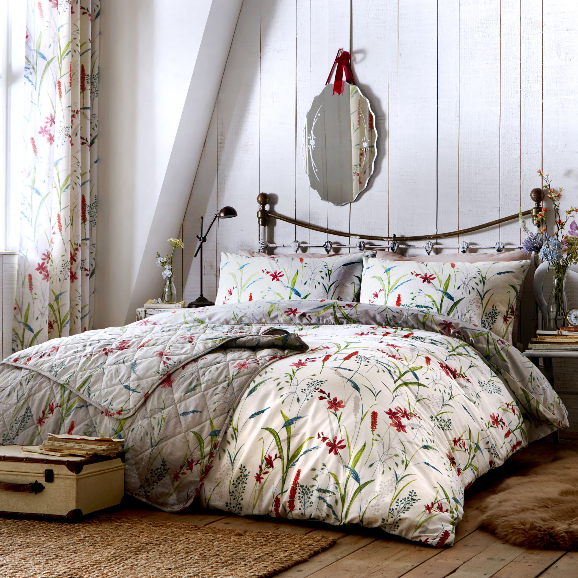 Dreams Drapes Celine Multicolour Matching Bedroom Bedding